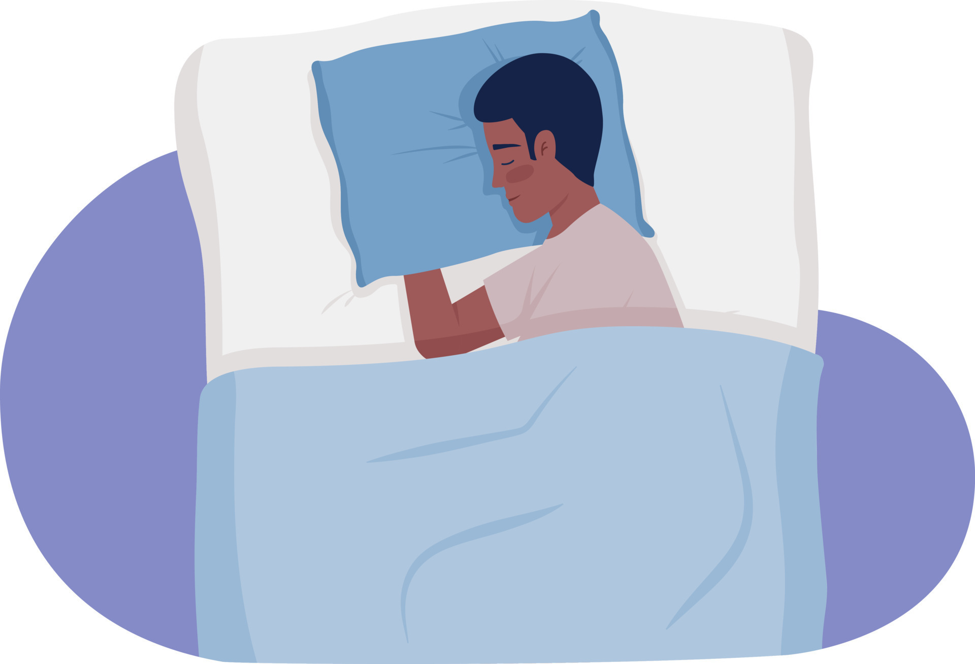 Half top man pillow