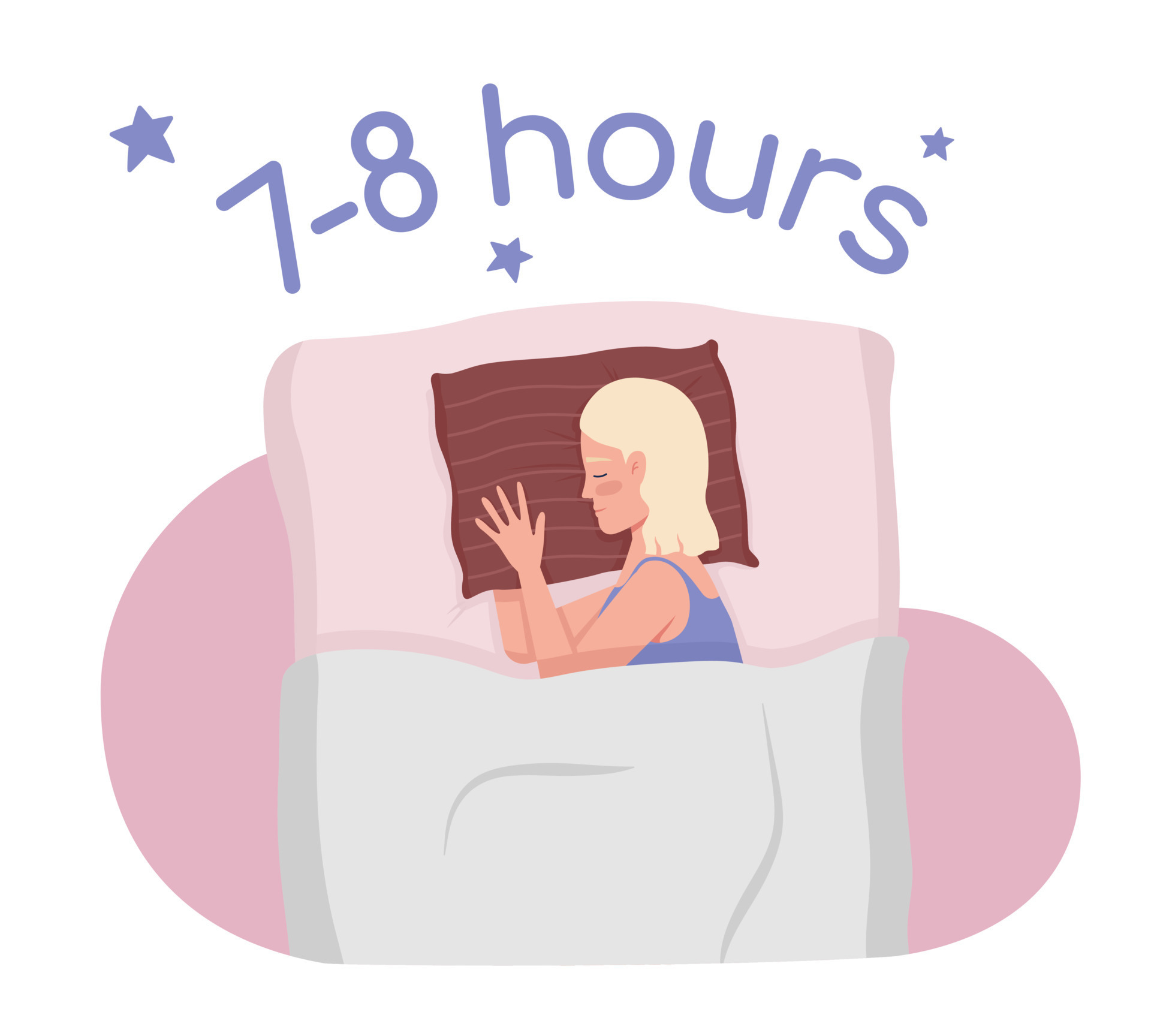 obtener suficiente dormir 2d vector aislado ilustración. mujer