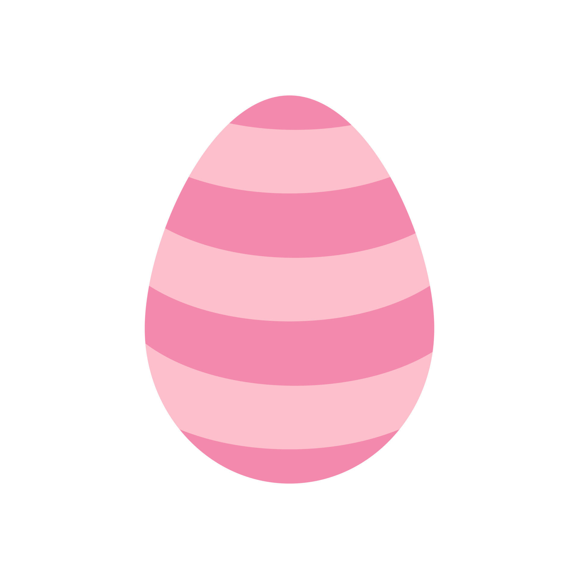 Vector cute easter pink striped egg. Colorful clipart. 20168793 Vector