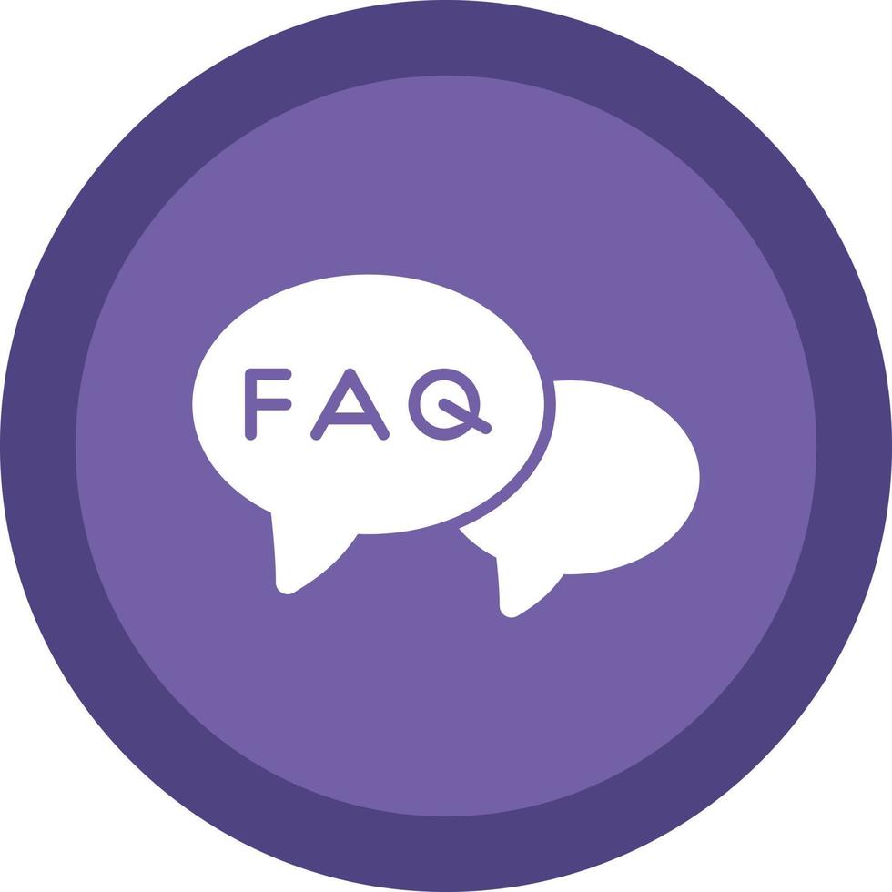 FAQ Vector Icon Design