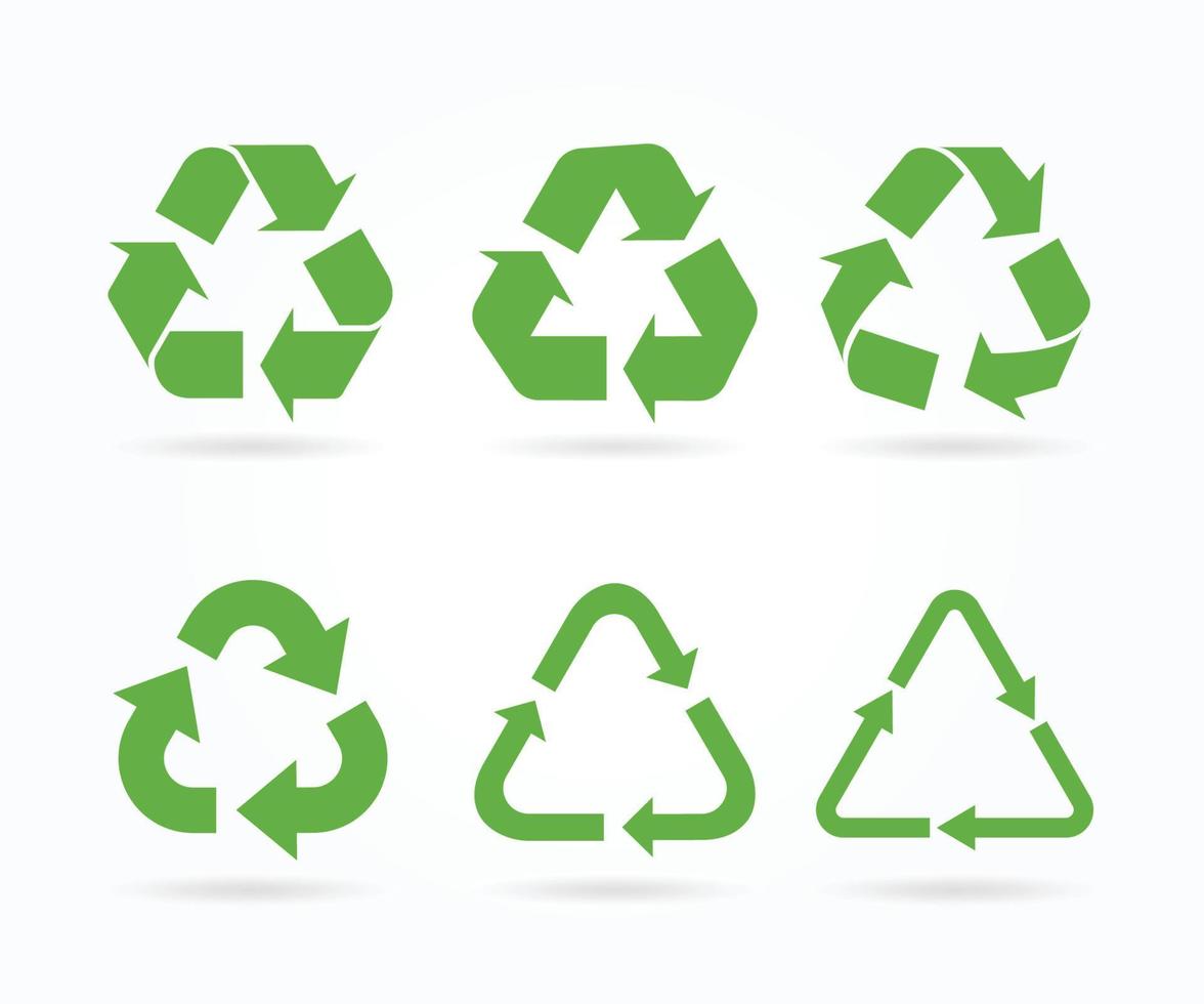 Recycle icon symbol vector. Set of Recycle eco vector icon