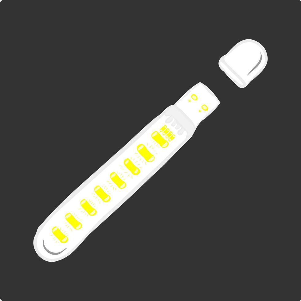 Cute long slim emergency light vector