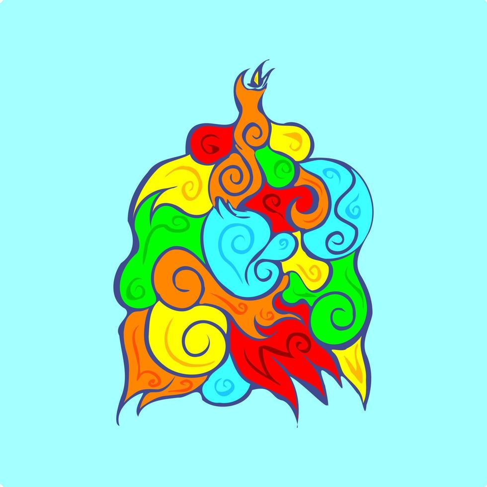 Colourful abstract art vector illustration