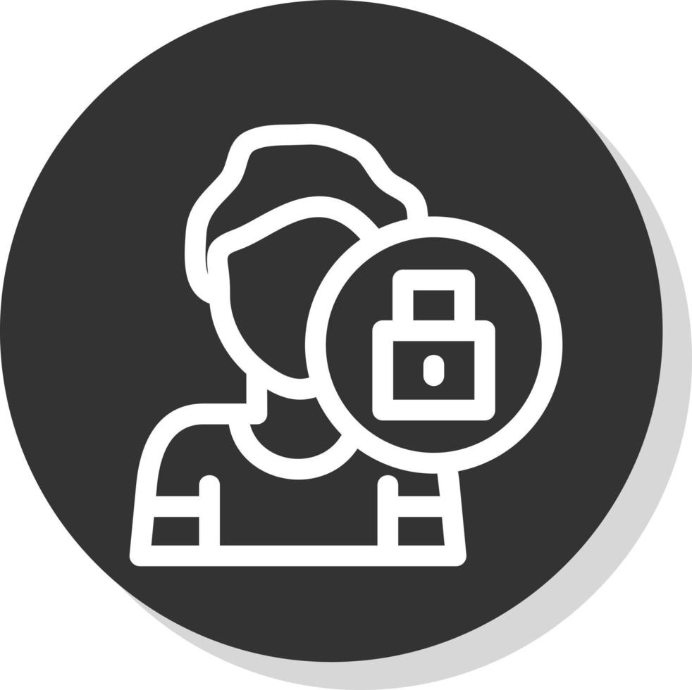Self Restraint Vector Icon Design