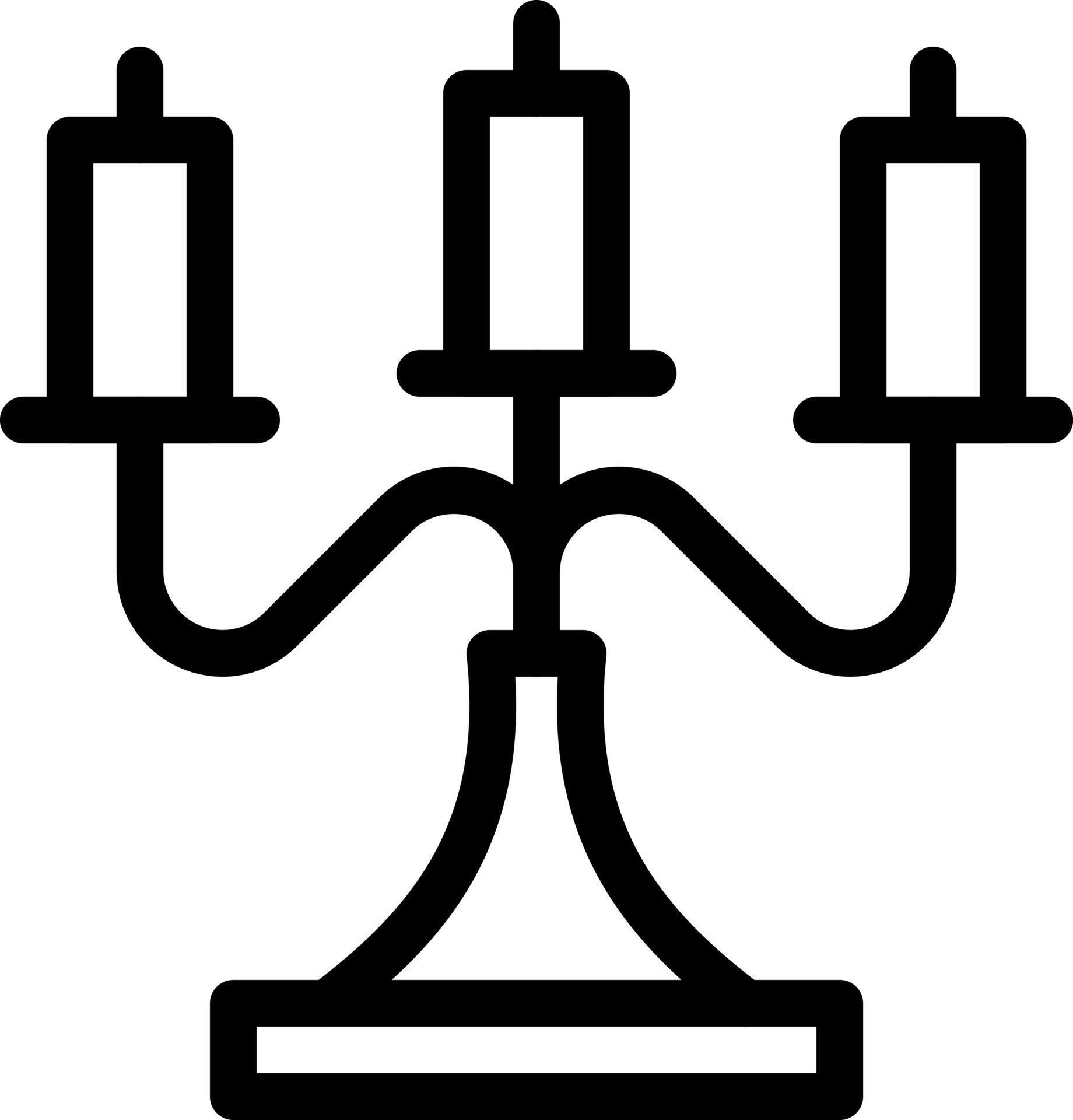candelabra vector illustration on a background.Premium quality symbols