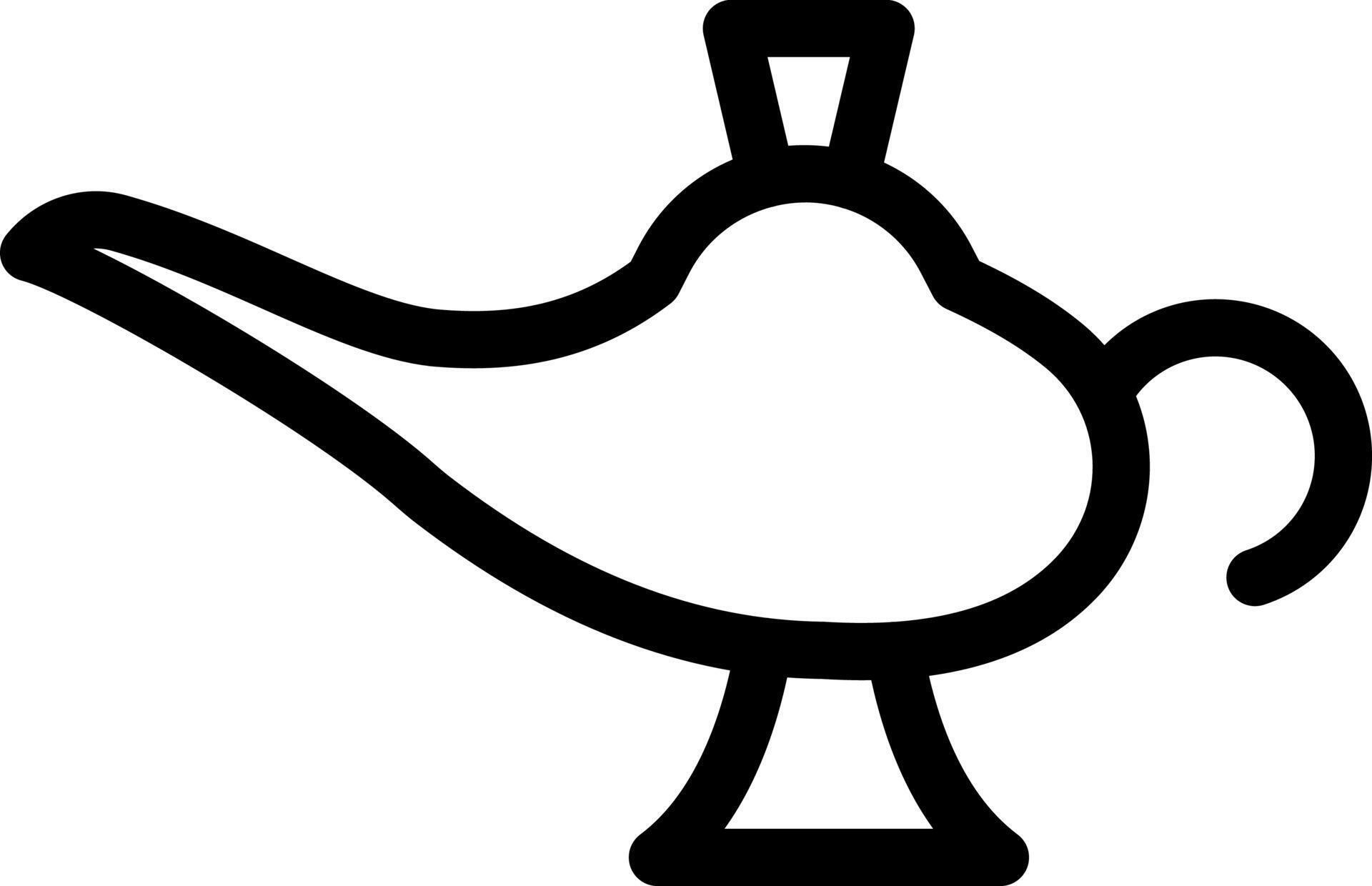 gold lamp vector illustration on a background.Premium quality symbols