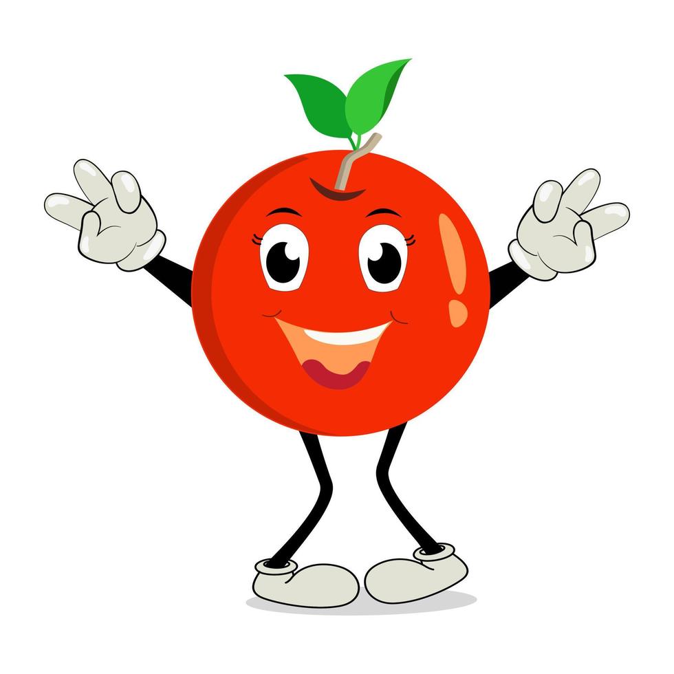 naranja. linda Fruta vector personaje conjunto aislado en blanco. contento naranja personaje en dibujos animados estilo. alegre dibujos animados naranja personaje