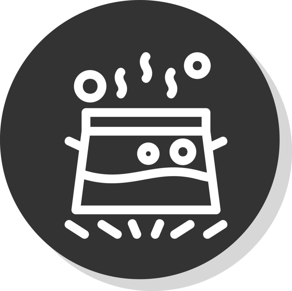 Water Boil Vector Icon Design