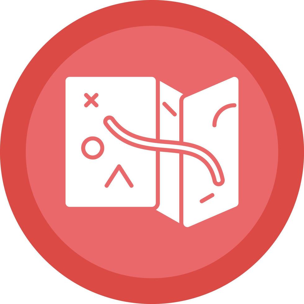 Desert Map Vector Icon Design