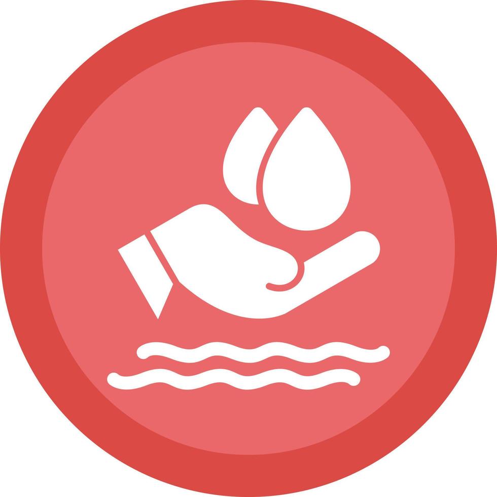 Save Water Vector Icon Design