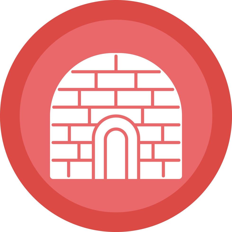 Igloo Landscape Vector Icon Design