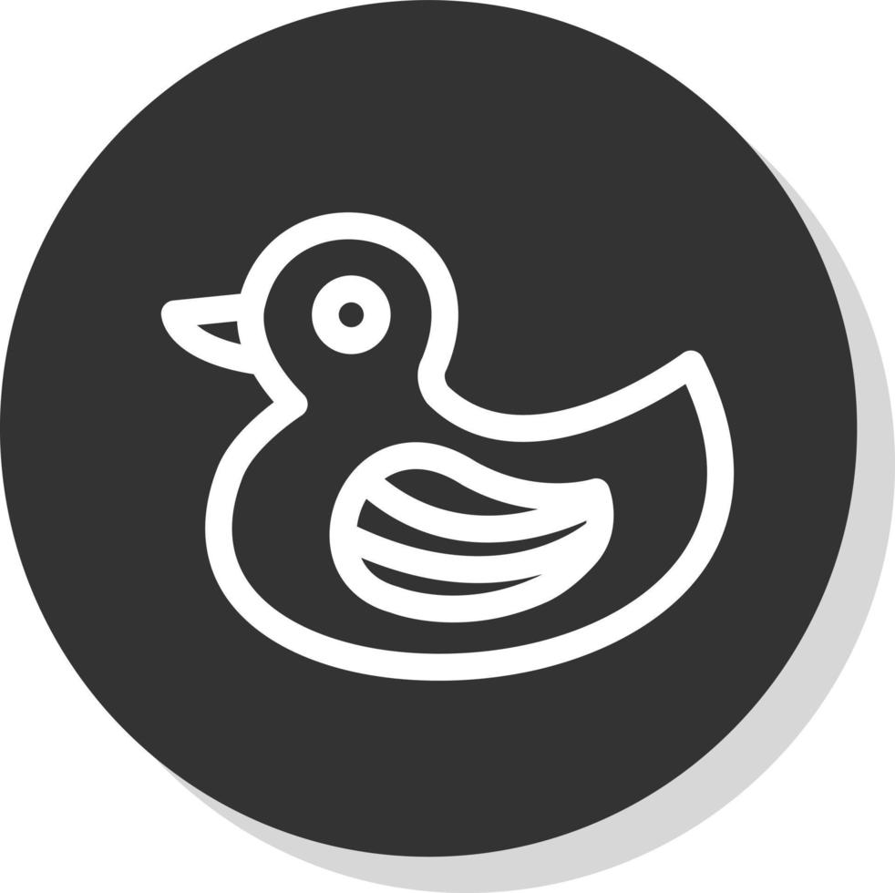 diseño de icono de vector de pato de goma