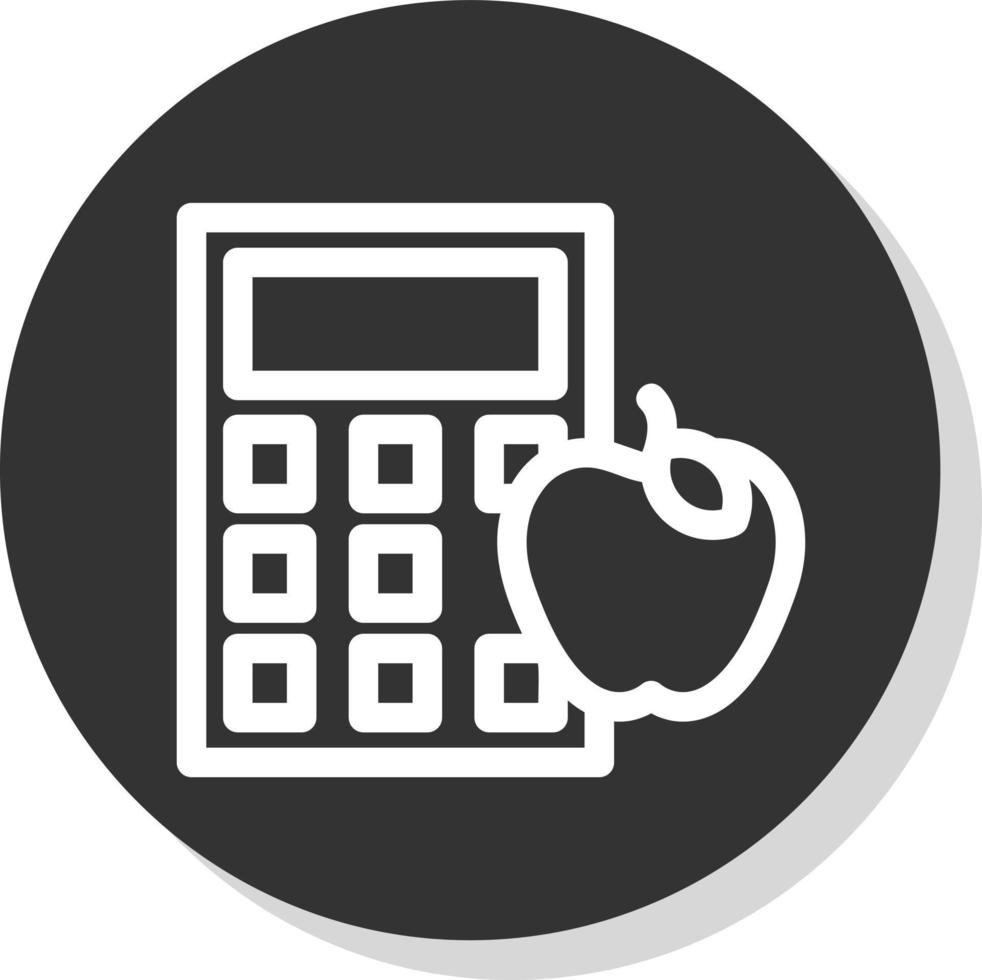 Calorie Calculator Vector Icon Design