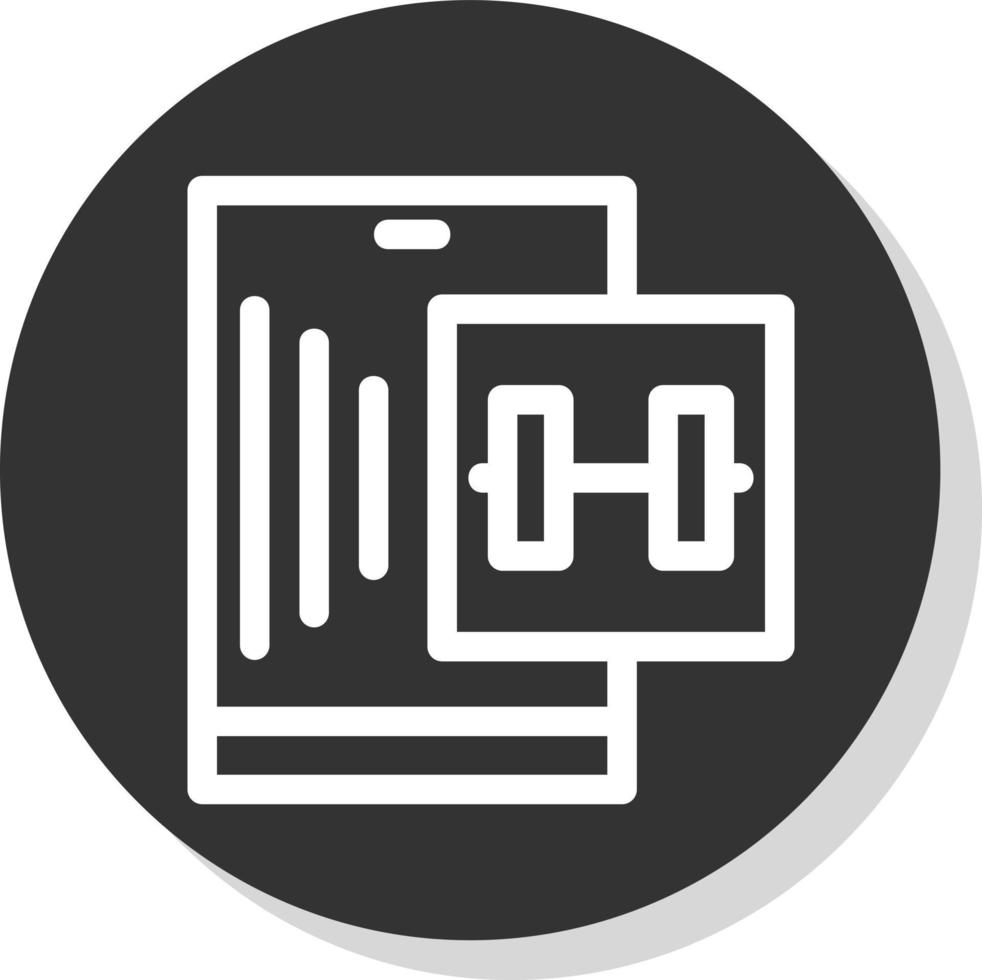 Gym App Vector Icon Design