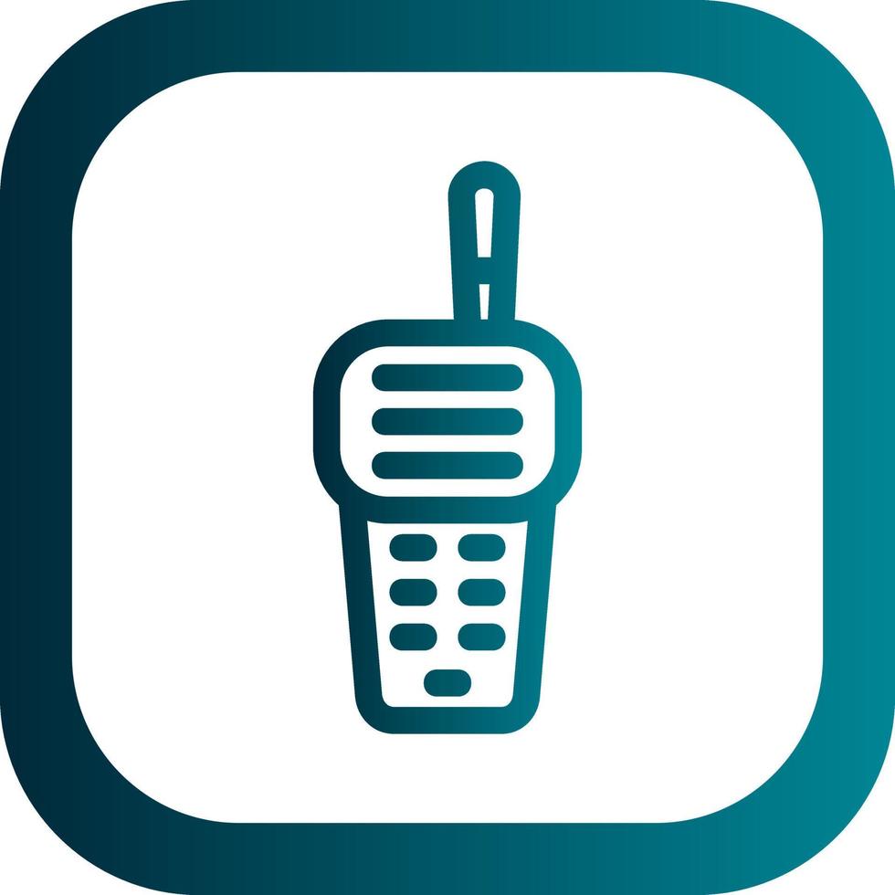 diseño de icono de vector de walkie talkie