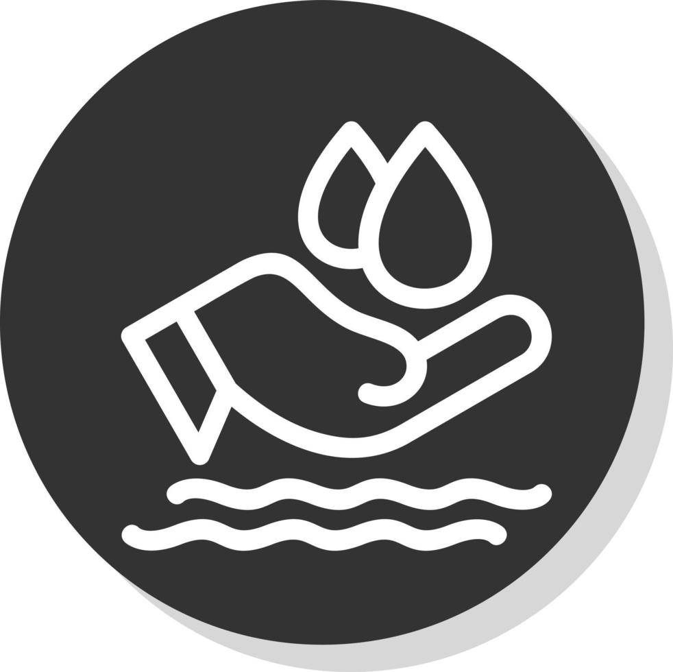 Save Water Vector Icon Design