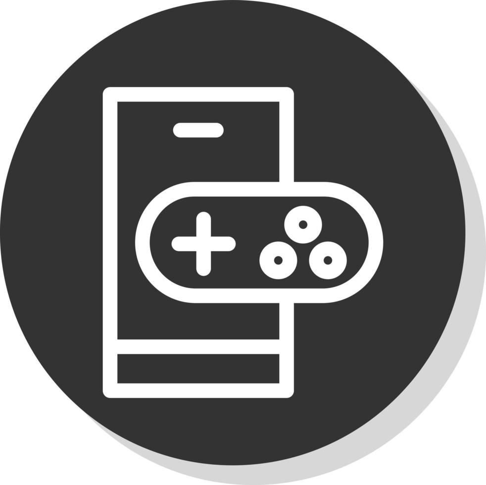 Mobile Gaming Vector Icon Design