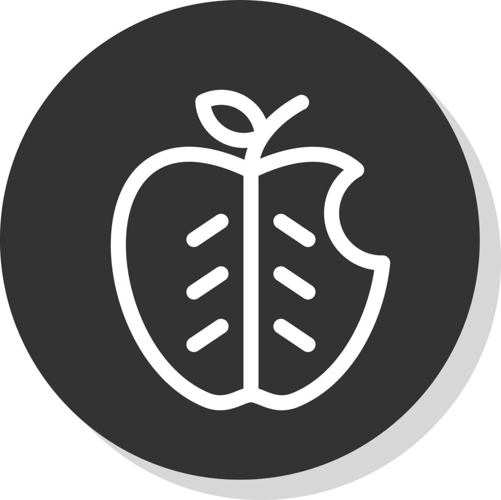 diseño de icono de vector de manzana