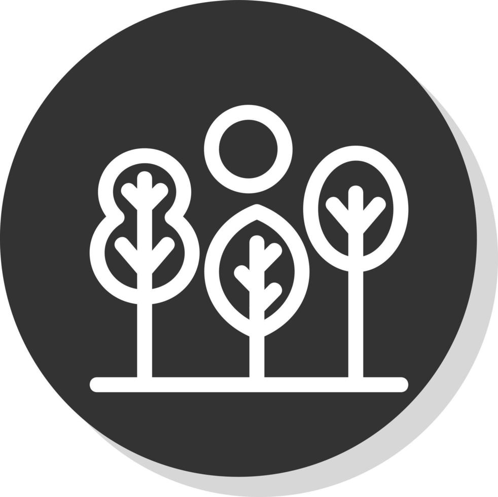 Tree Landscape Vector Icon Design