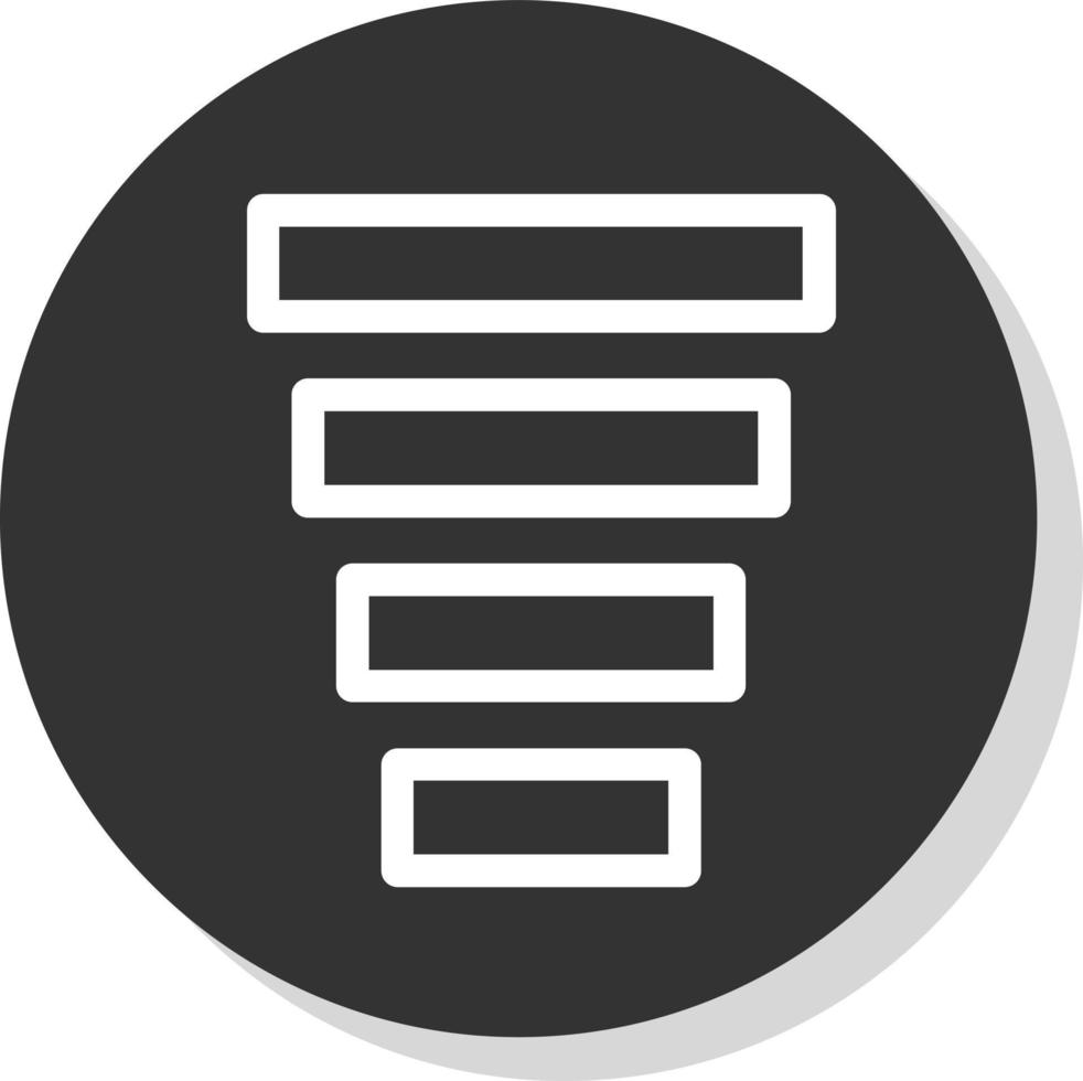 Funnel Chart Vector Icon Design