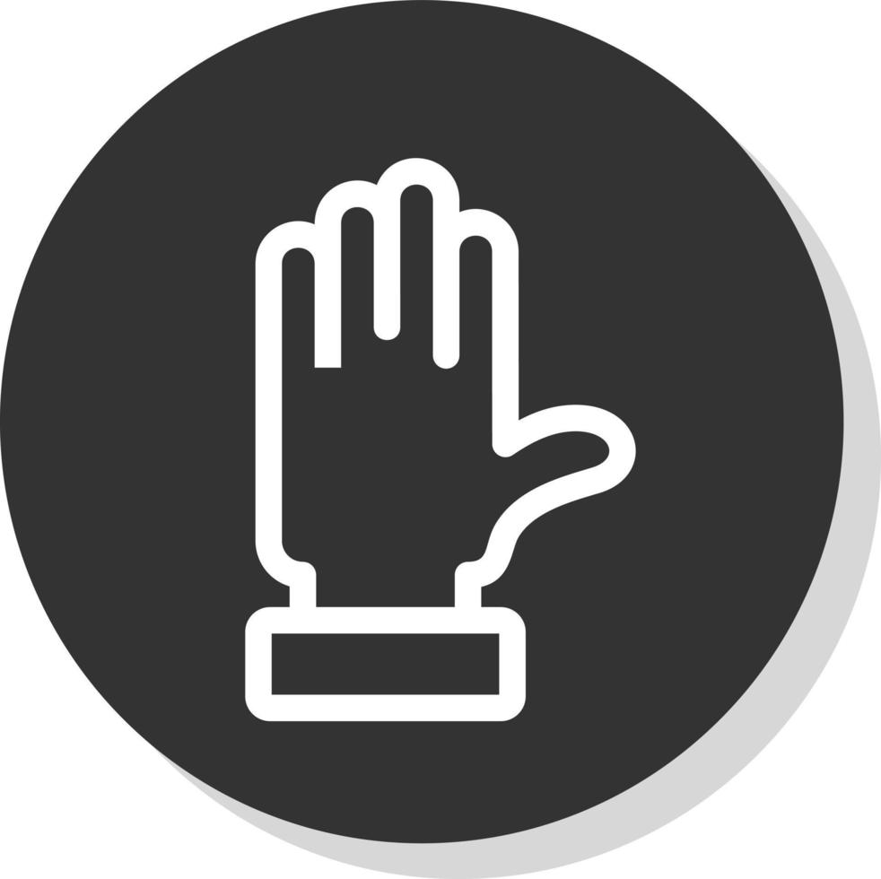 Raise Hand Vector Icon Design