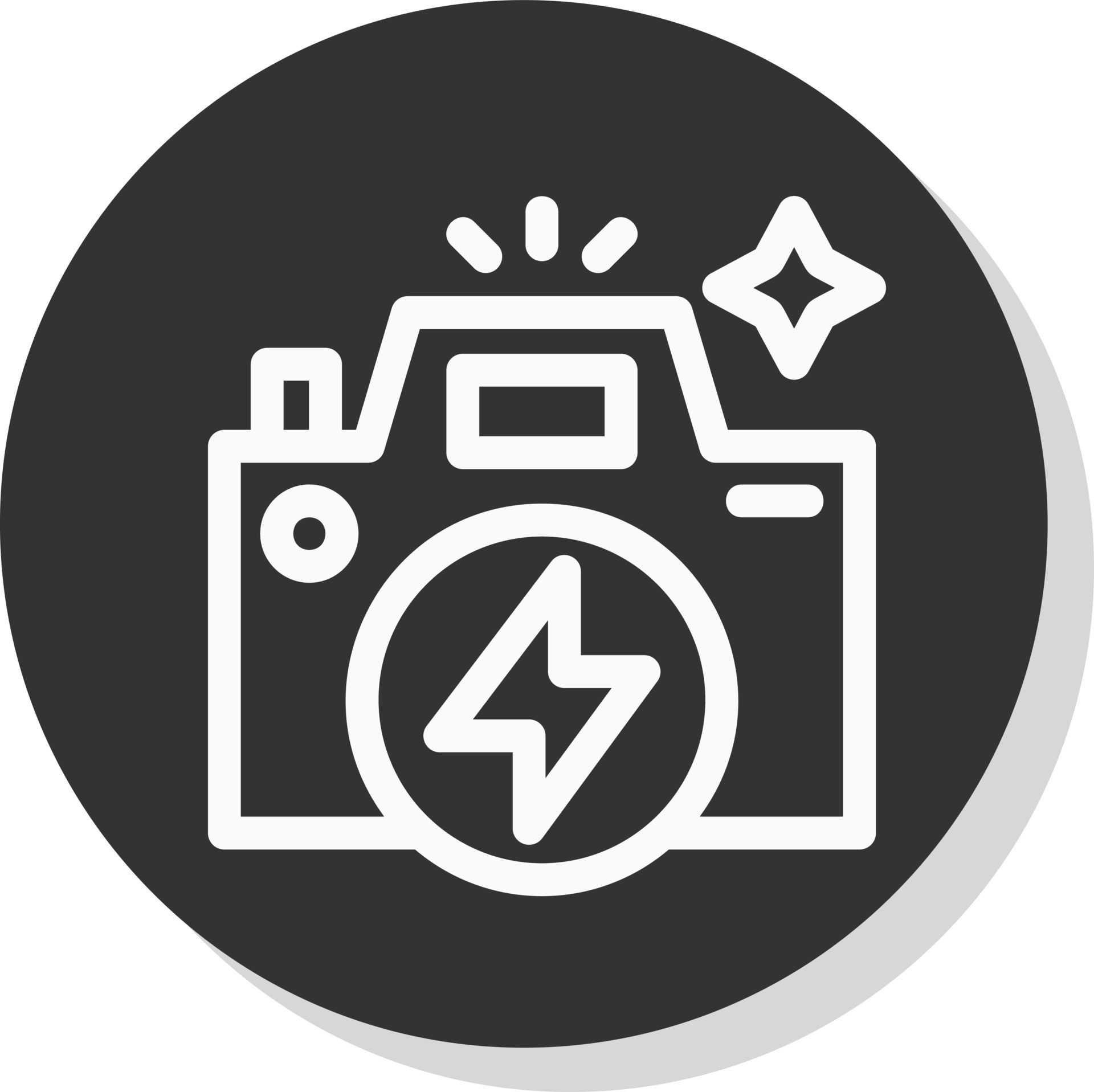Flash Camera Vector Icon Design 20170680 Vector Art at Vecteezy