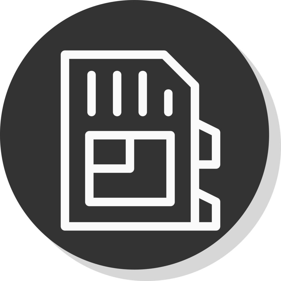 SD Card Vector Icon Design