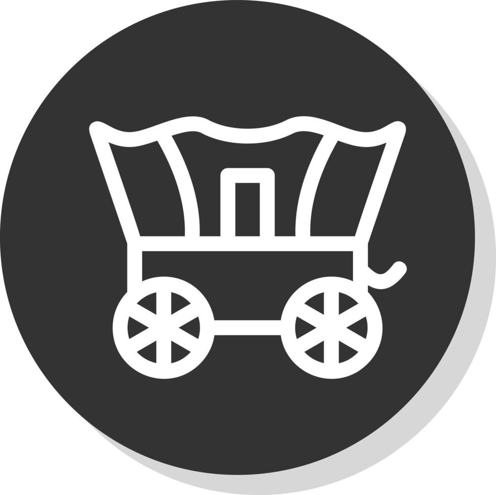 Desert Carriage Vector Icon Design
