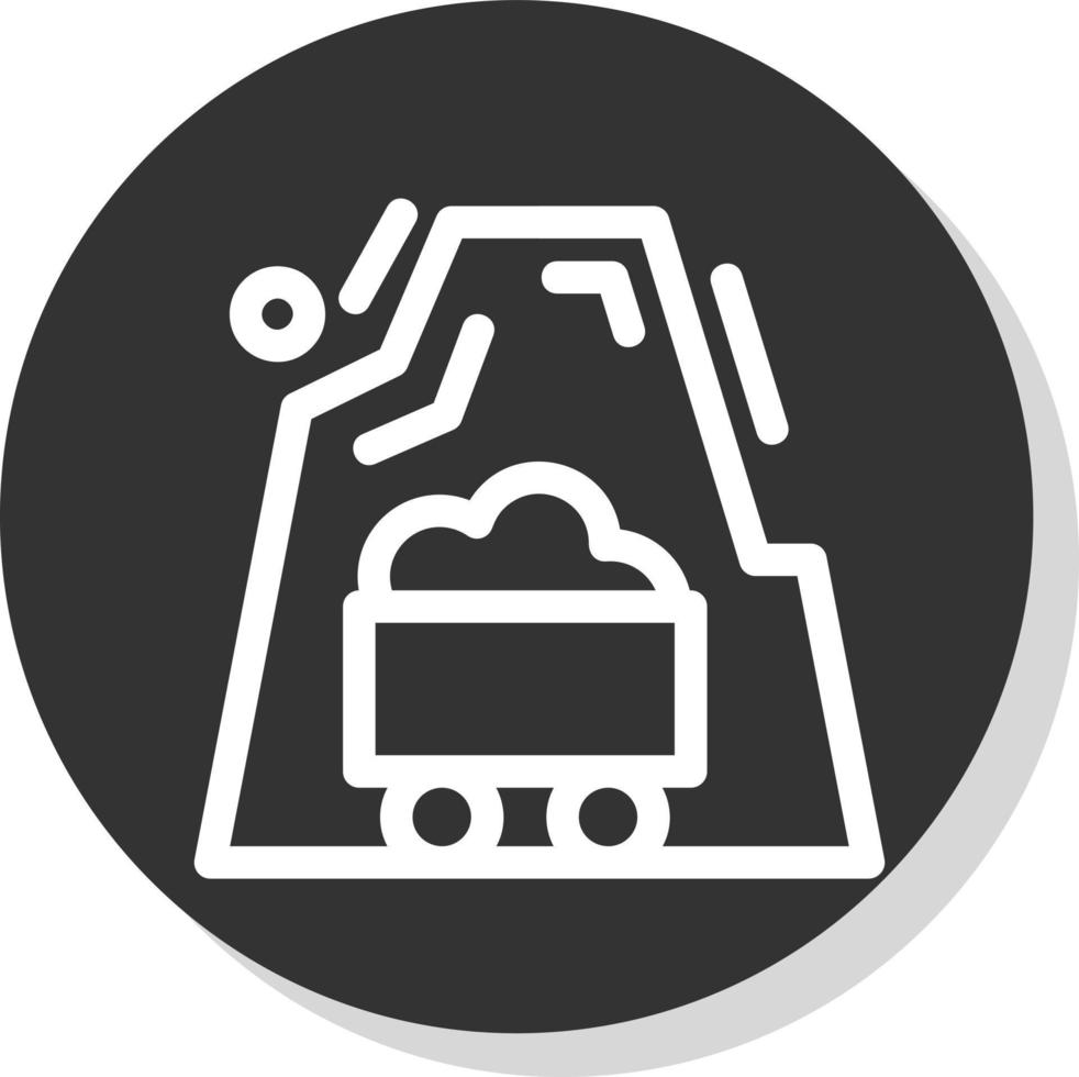 Desert Mine Vector Icon Design