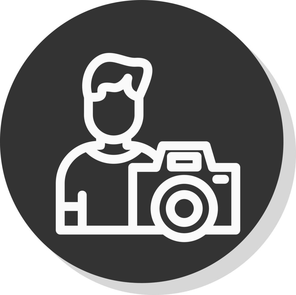 Cameraman Vector Icon Design