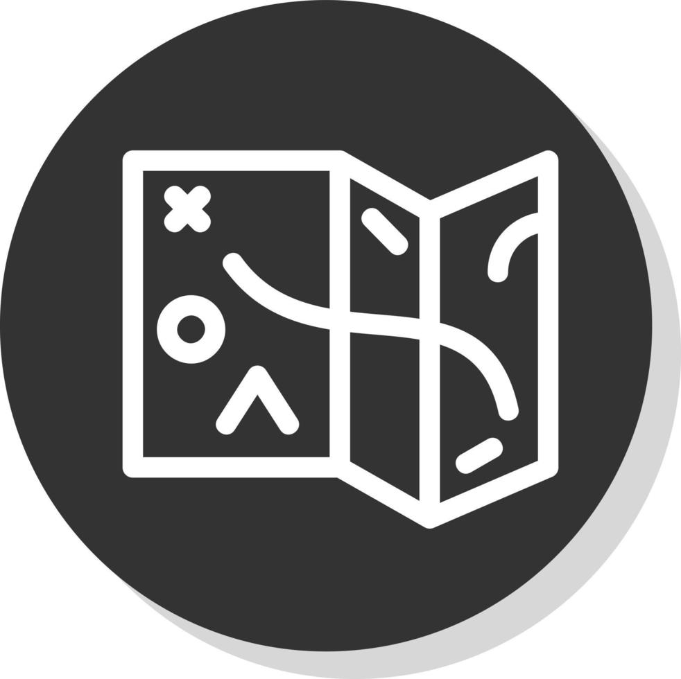 Desert Map Vector Icon Design