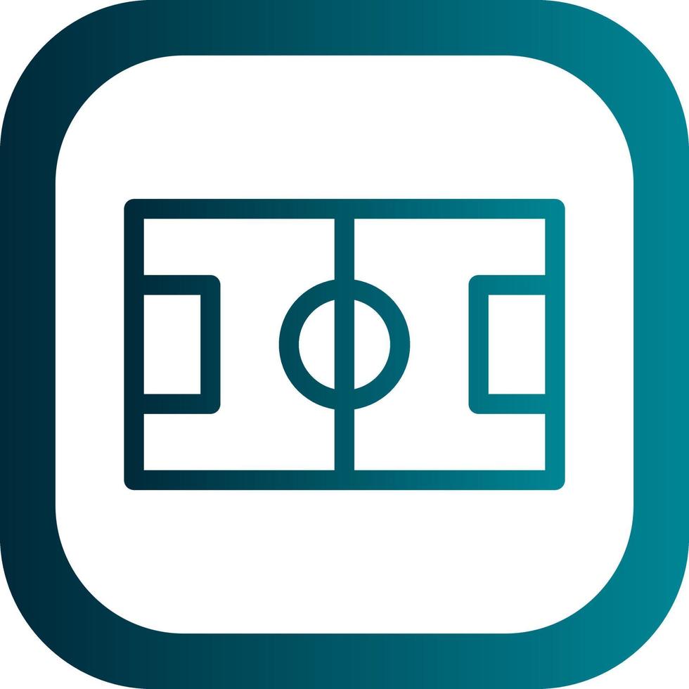 Football Field Vector Icon Design