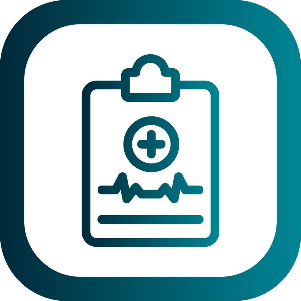 Medical Report Vector Icon Design