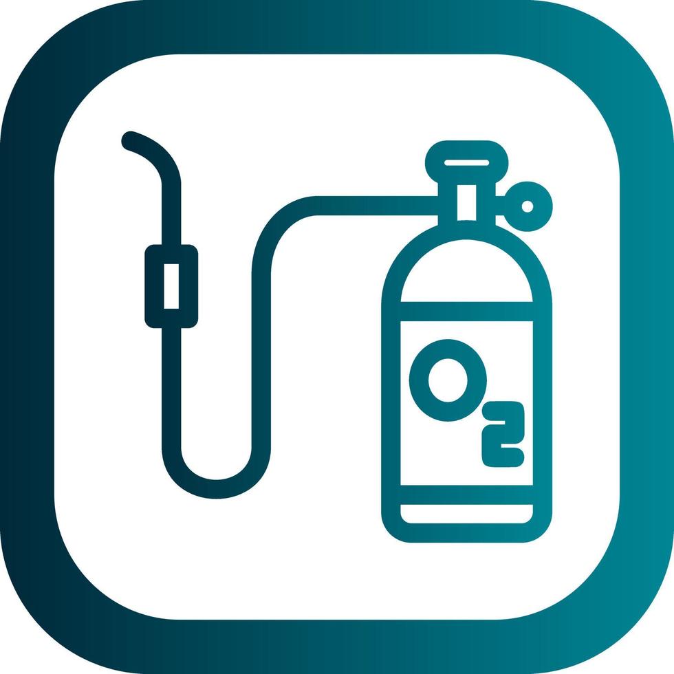 Oxygen Tank Vector Icon Design