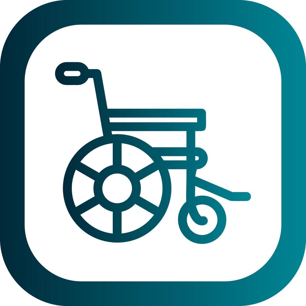 Wheelchair Vector Icon Design