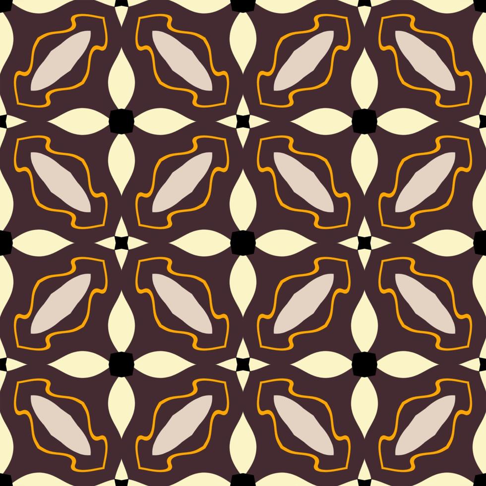 Retro kaleidoscope pattern in the style of the 70s and 60s. Geometric pattern photo