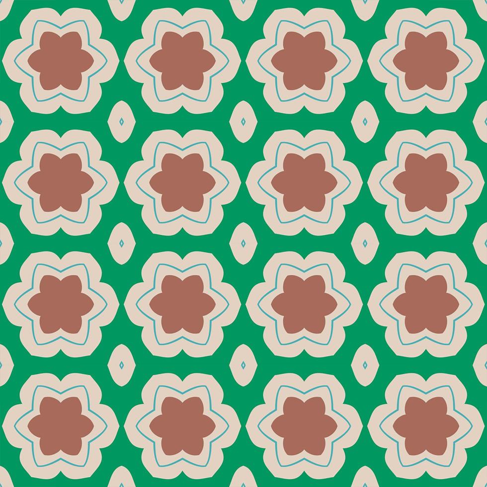 Retro kaleidoscope pattern in the style of the 70s and 60s. Geometric pattern photo