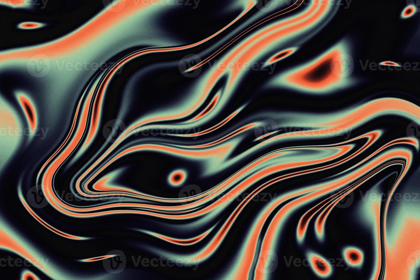 Fire Liquid Iridescent Background. Iridescent chrome wavy gradient abstract background, holographic fire texture, liquid surface, ripples, reflection photo
