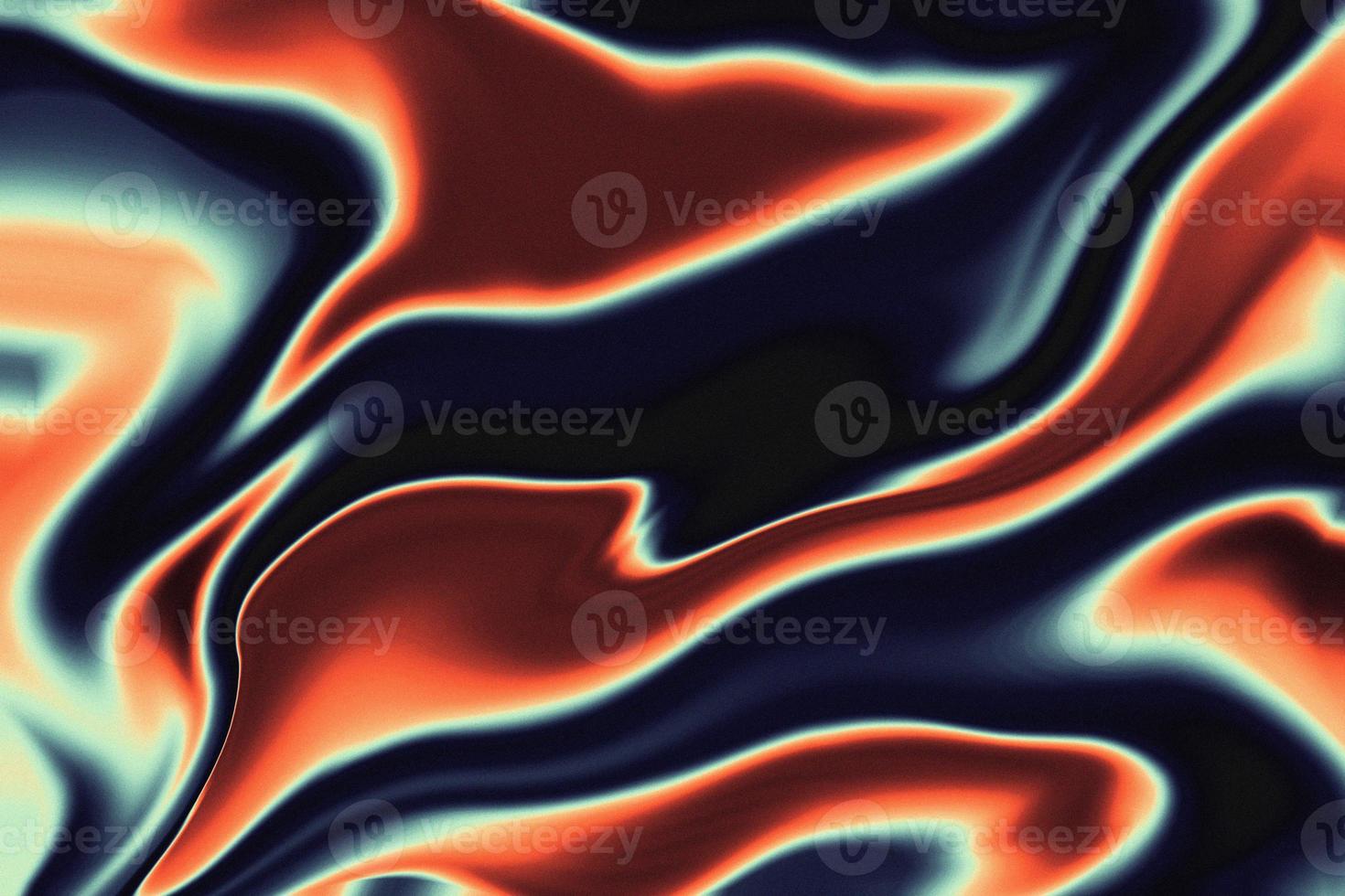 Fire Liquid Iridescent Background. Iridescent chrome wavy gradient abstract background, holographic fire texture, liquid surface, ripples, reflection photo