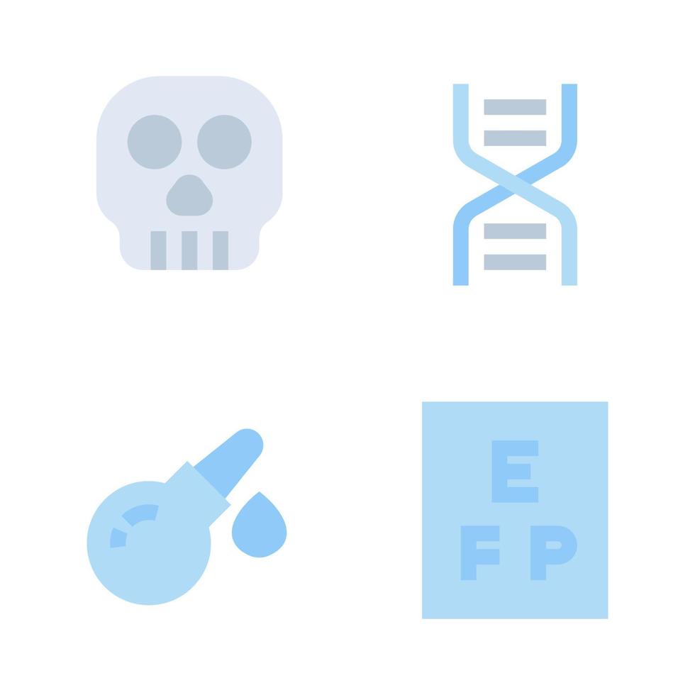 Medical icons set. bone, dna, enema, eye test. Perfect for website mobile app, app icons, presentation, illustration and any other projects vector