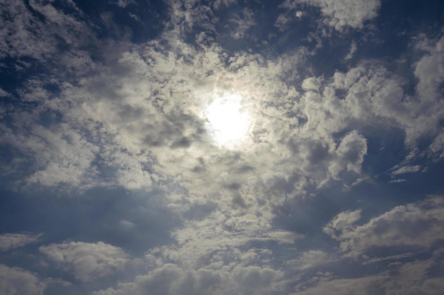 Clouds fill the blue sky of Egypt photo