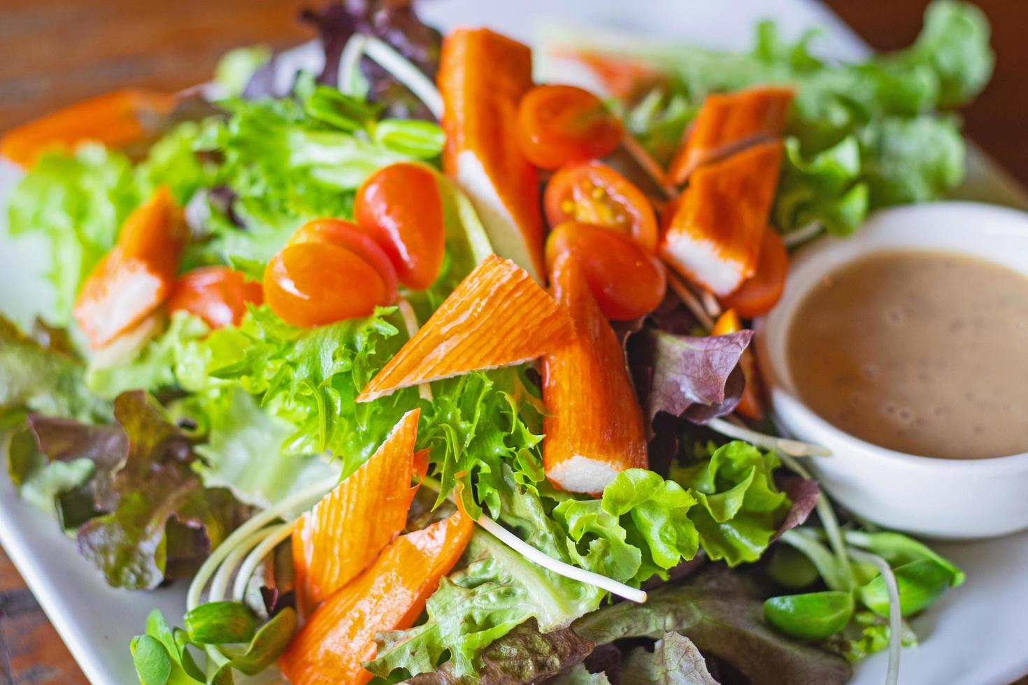 Close up salad photo