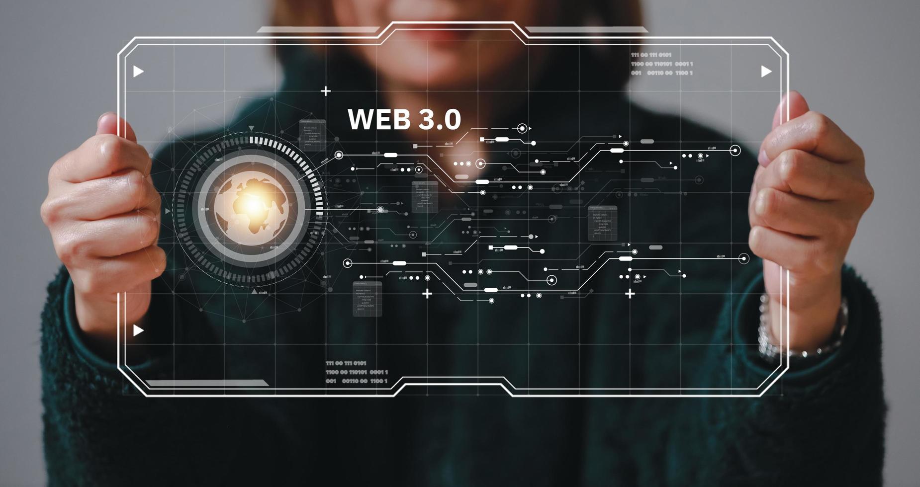 tecnología informática en la nube y almacenamiento en línea para ideas de redes empresariales informáticas conectadas a servicios de servidor de Internet para transferencia en la nube que se muestran en la futura red de datos. foto