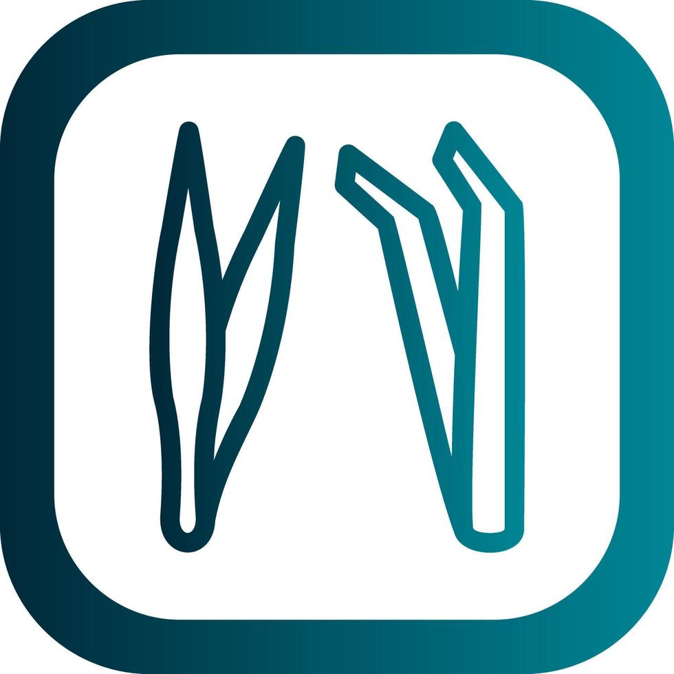 Tweezers Vector Icon Design