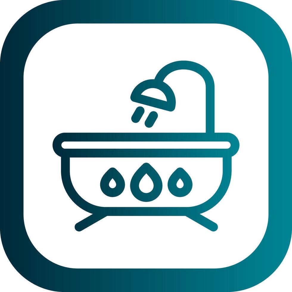 Bathtub Vector Icon Design