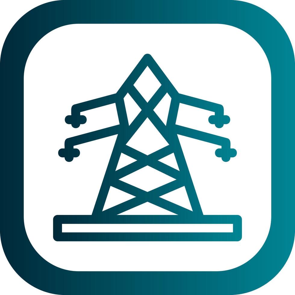 diseño de icono de vector de torre eléctrica