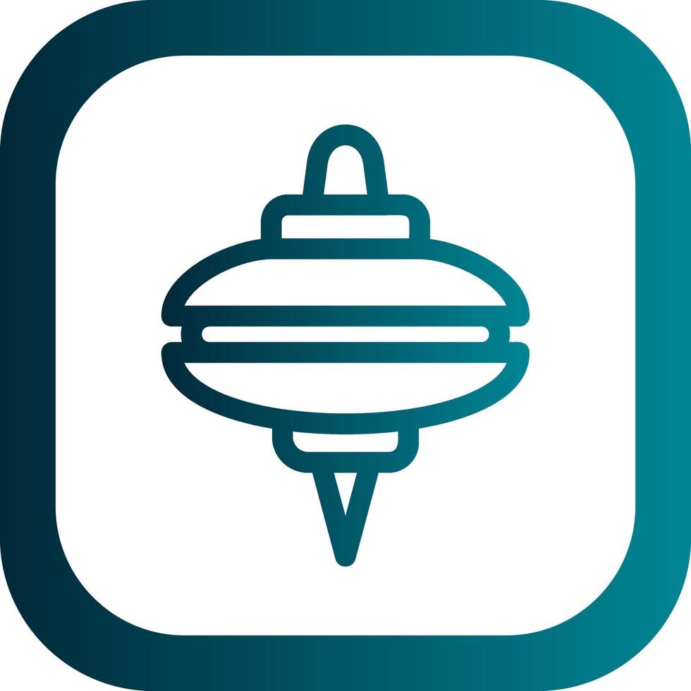 Spinning Top Vector Icon Design