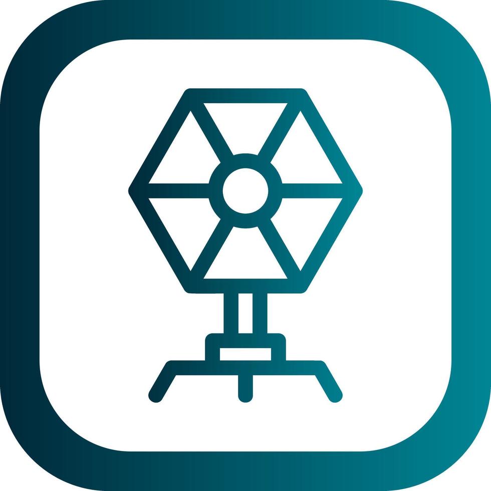 Camera Reflector Vector Icon Design