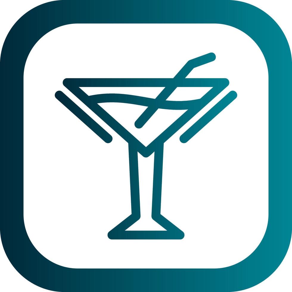 Martini Vector Icon Design