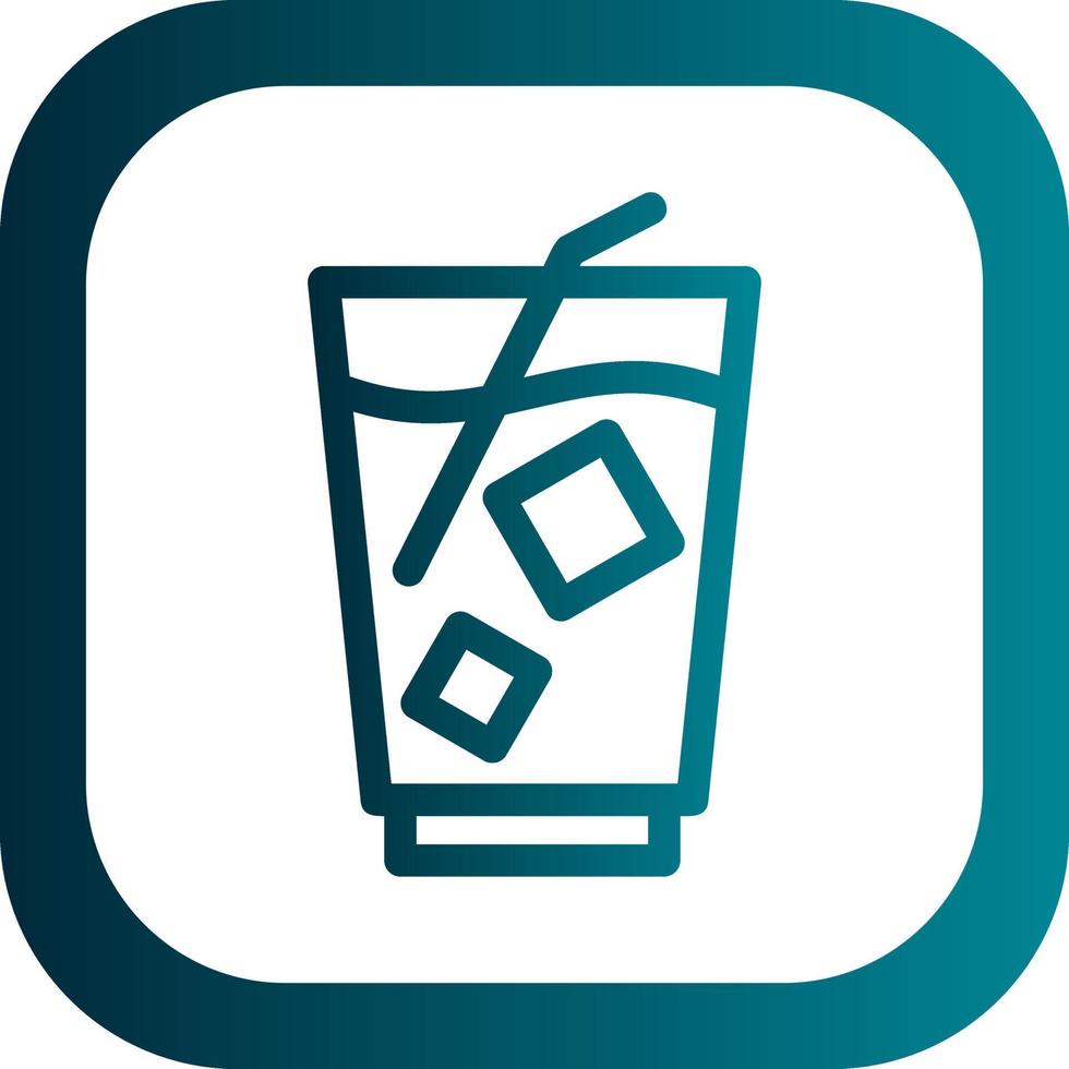 Milkshake Vector Icon Design